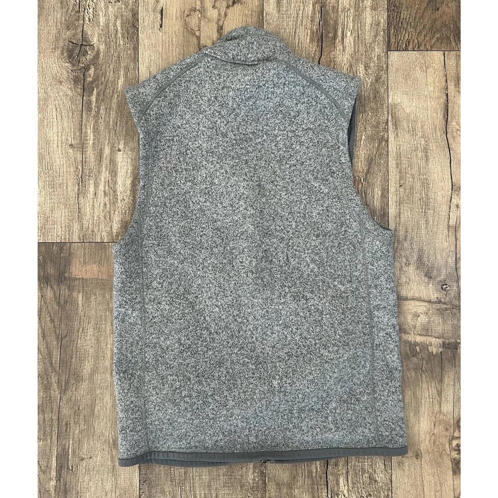 Patagonia Men’s Small Gray Better Sweater Fleece Vest Full Zip Workwear Travel - Picture 4 of 5